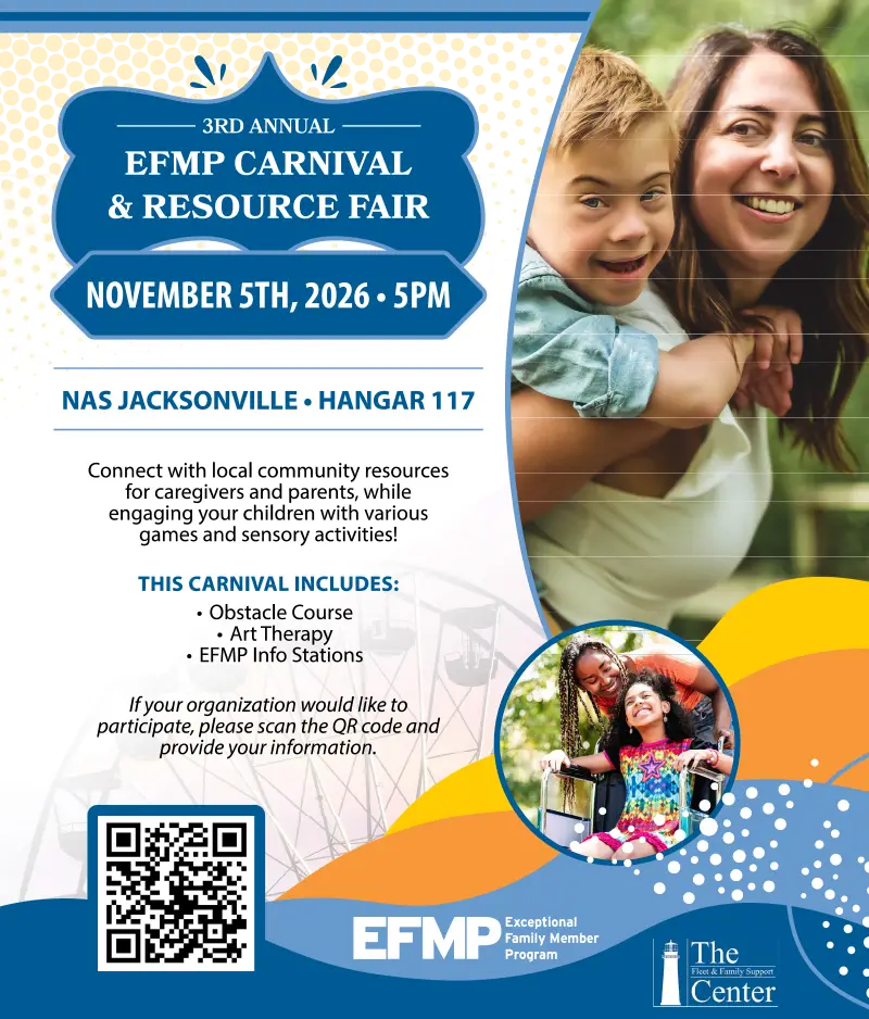 EFMP Carnival FY26 Vendor Registration Flyer